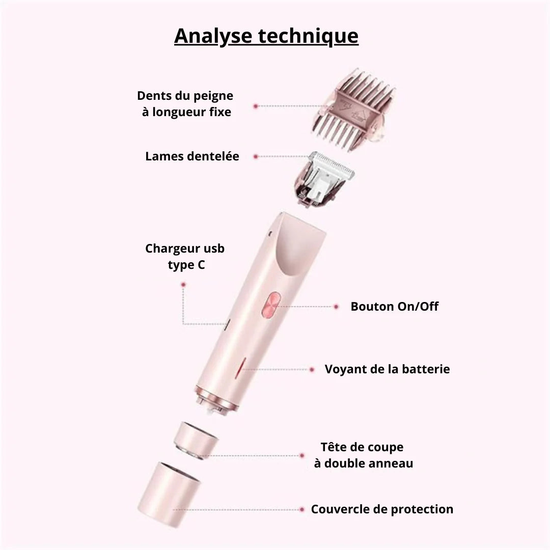 DOUCEA™ – Le rasoir 2-en-1 pour une peau douce, lisse et sans irritation