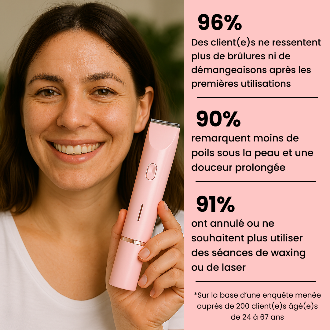 DOUCEA™ – Le rasoir 2-en-1 pour une peau douce, lisse et sans irritation